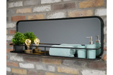 Industrial Shelf With Mirror - 6685
