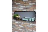 Industrial Shelf With Mirror - 6685
