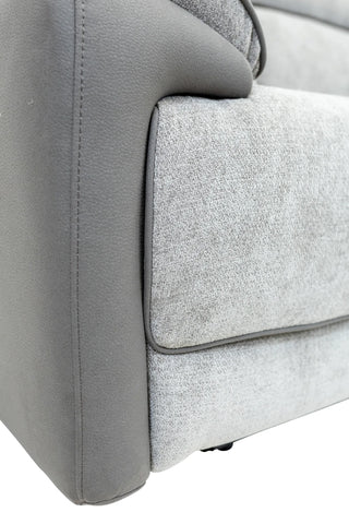 Marley Fabric Electric 2 Seater Recliner - Grey Mix