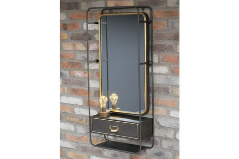 Wall Unit With Mirror