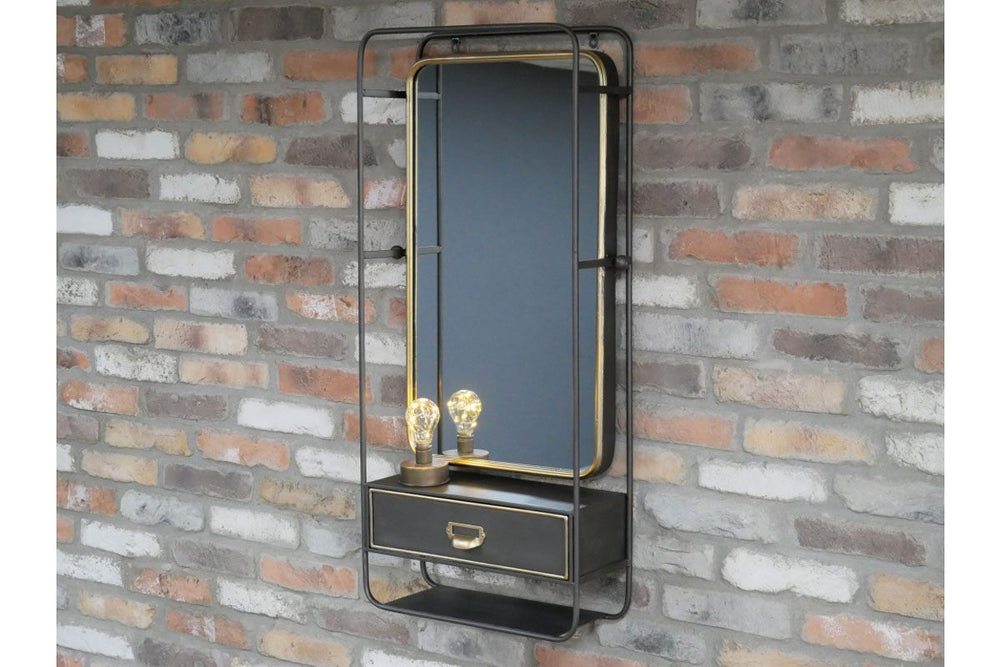 Wall Unit With Mirror