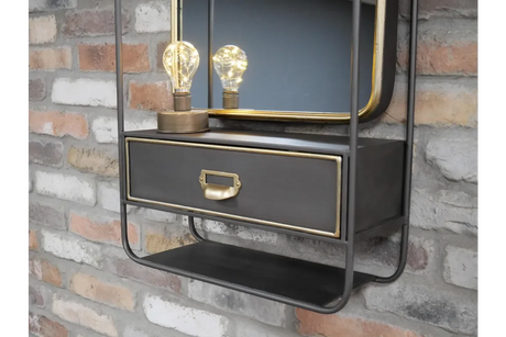 Wall Unit With Mirror - 6713