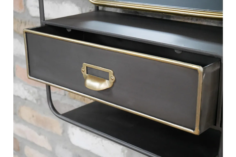 Wall Unit With Mirror - 6713