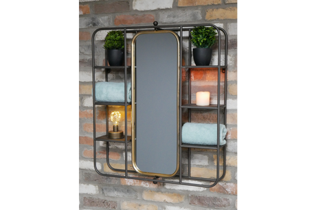 Wall Unit With Mirror - 6720
