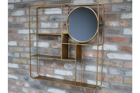 Wall Unit With Mirror