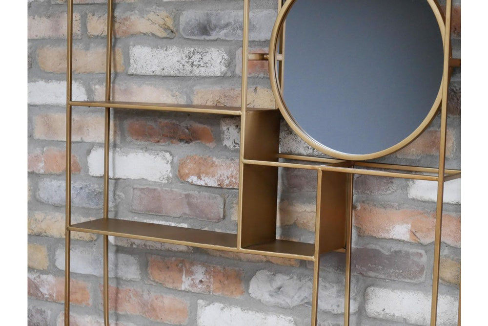 Wall Unit With Mirror