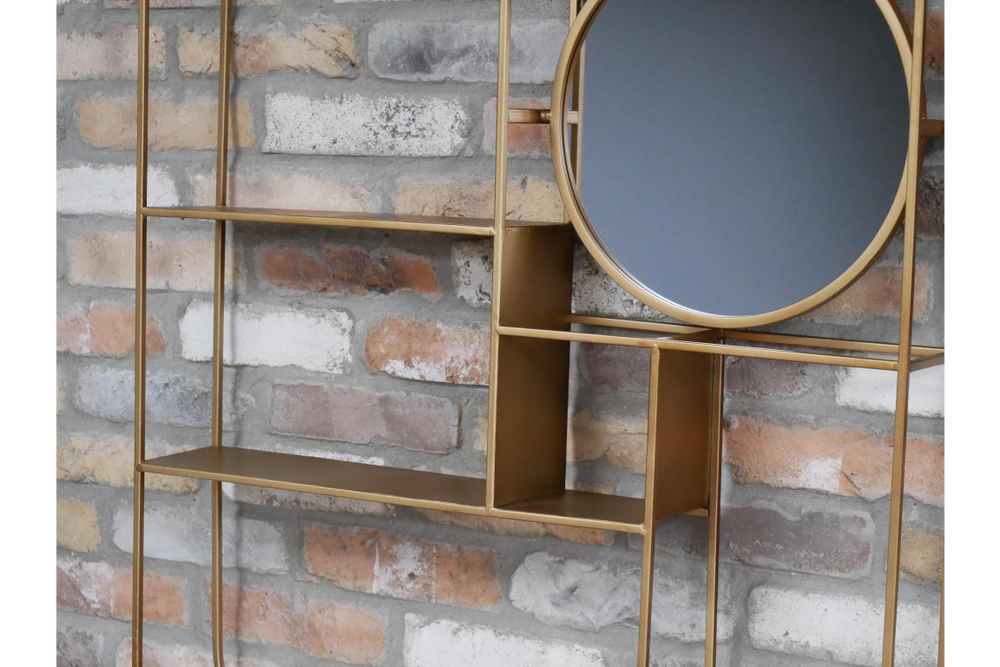 Wall Unit With Mirror - 6733