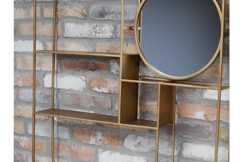 Wall Unit With Mirror - 6733