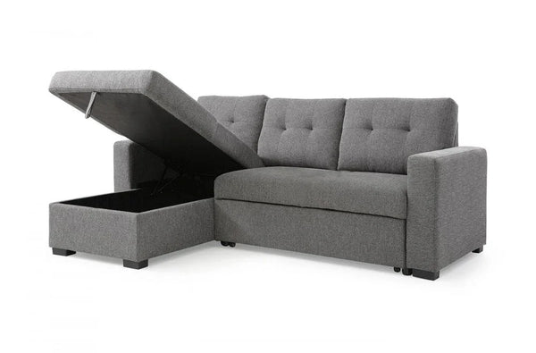 Lincoln Interchangeable Corner Sofa Bed - Grey