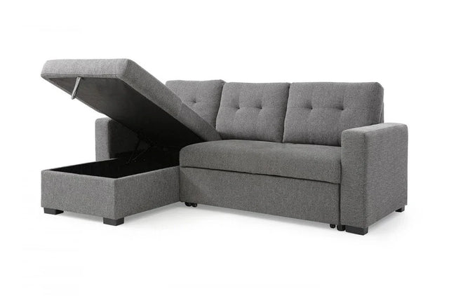 Lincoln Interchangeable Corner Sofa Bed - Grey