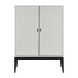 Pasadena 2 Door Drinks Cabinet - Cool Grey