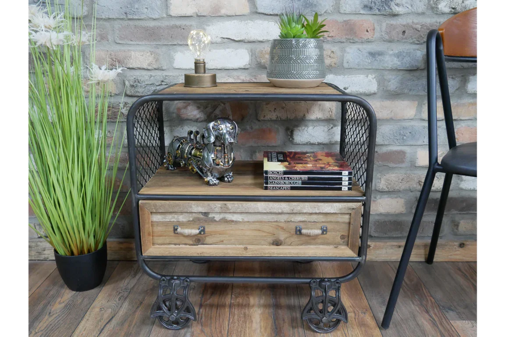Rustic Industrial Cabinet - 6821