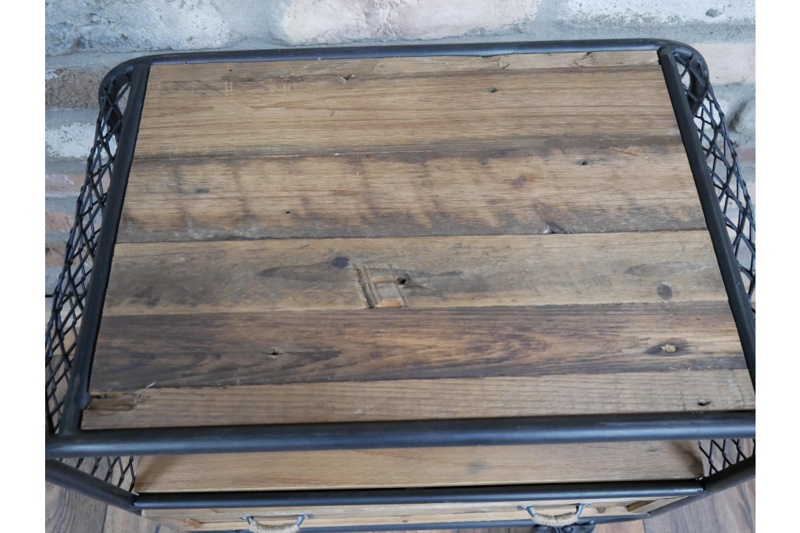 Rustic Industrial Cabinet - 6821