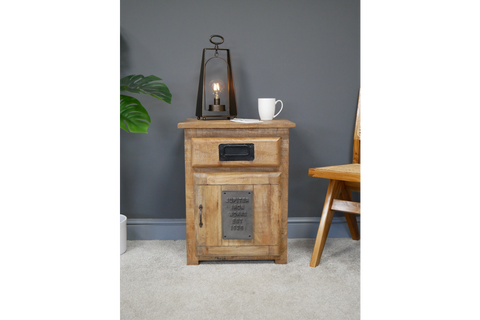 Jupiter Industrial Bedside Cabinet - 6831