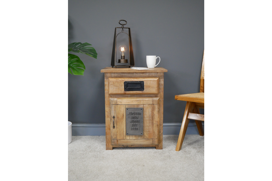 Jupiter Industrial Bedside Cabinet - 6831
