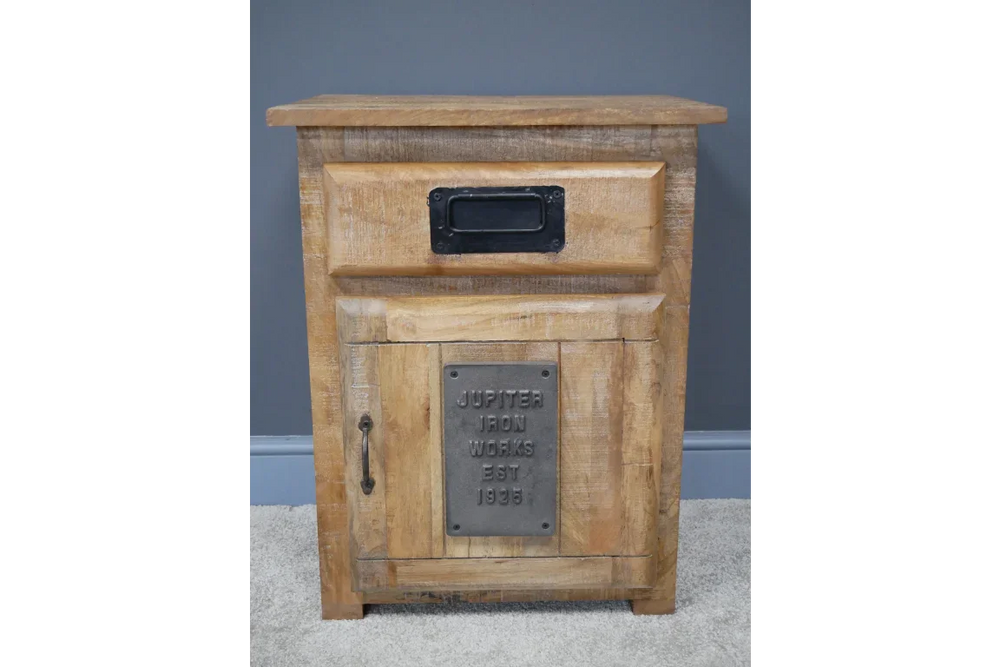 Jupiter Industrial Bedside Cabinet - 6831