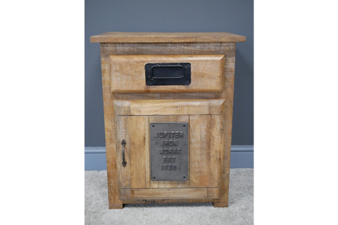 Jupiter Industrial Bedside Cabinet - 6831