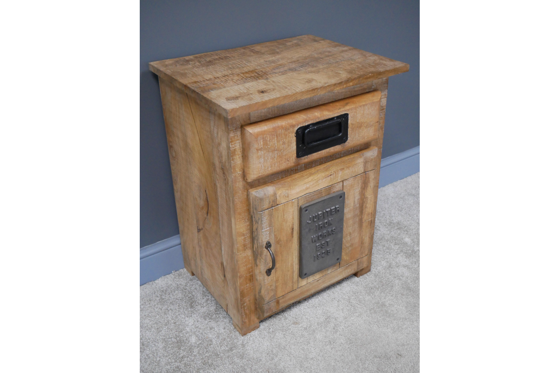 Jupiter Industrial Bedside Cabinet - 6831