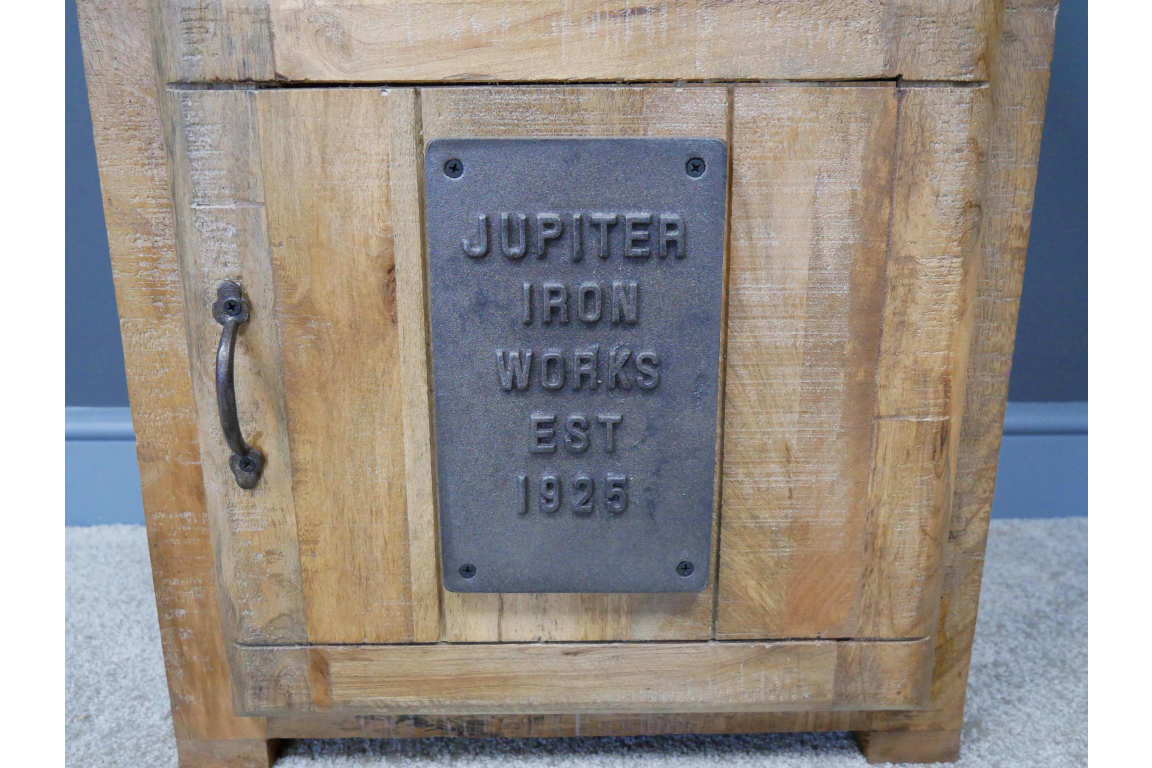 Jupiter Industrial Bedside Cabinet - 6831