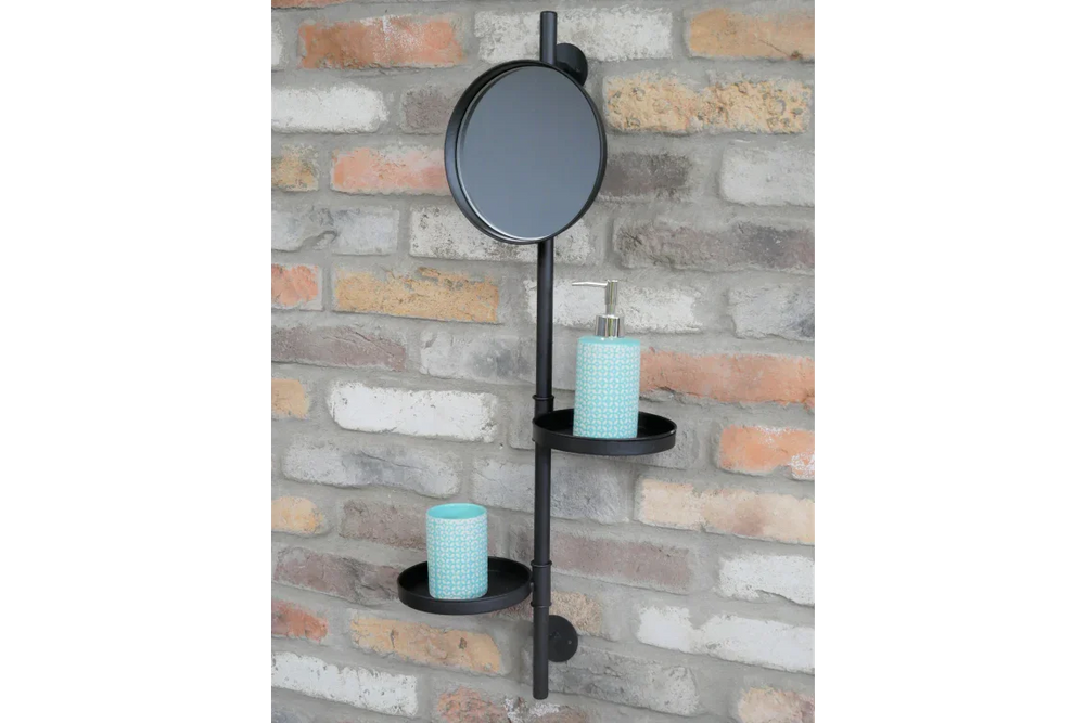Utility Mirror And Shelves - 6850