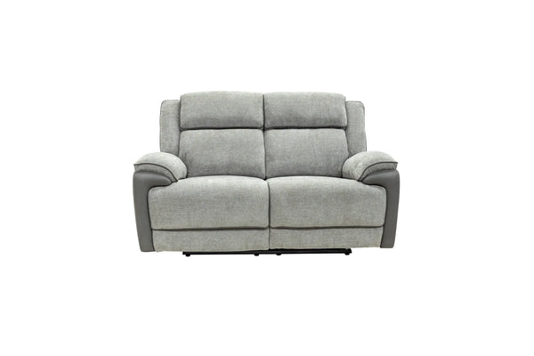 Marley Fabric Electric 2 Seater Recliner - Grey Mix