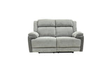 Marley Fabric Electric 2 Seater Recliner - Grey Mix