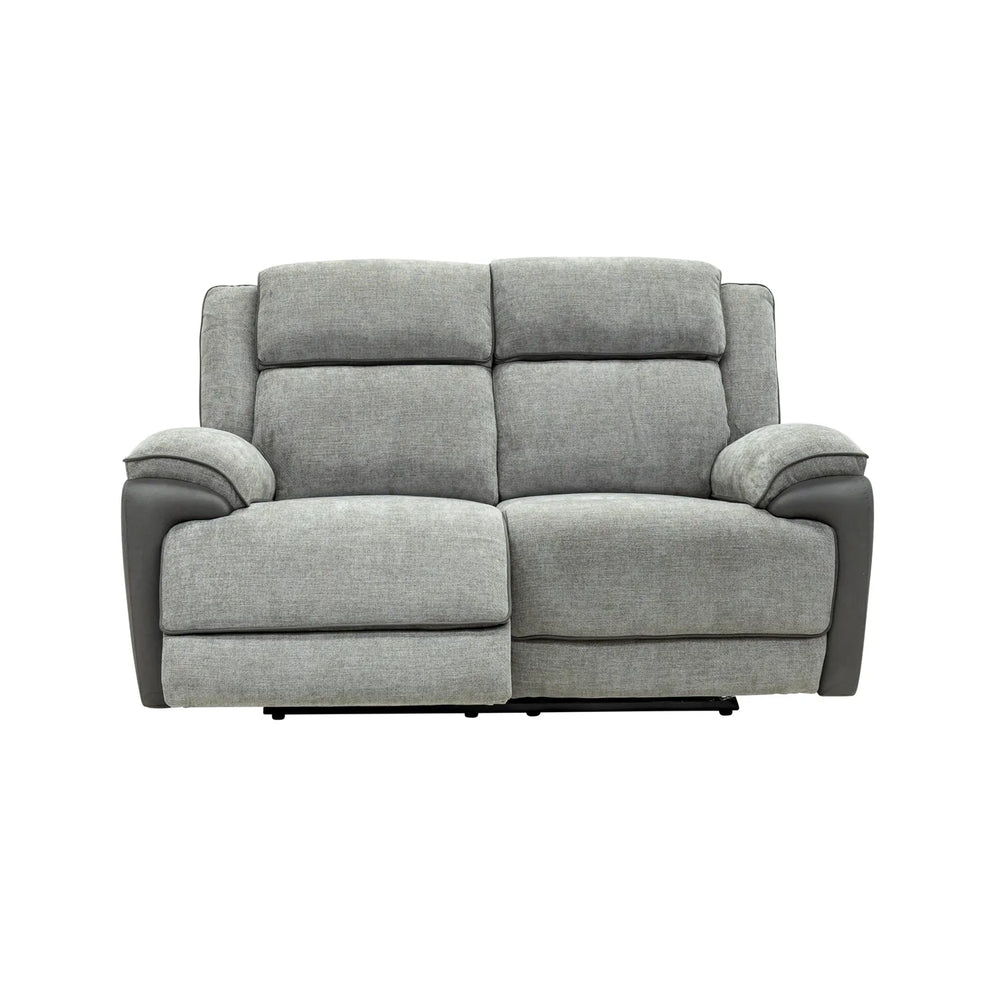 Marley Fabric Electric 2 Seater Recliner - Grey Mix