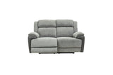 Marley Fabric Electric 2 Seater Recliner - Grey Mix