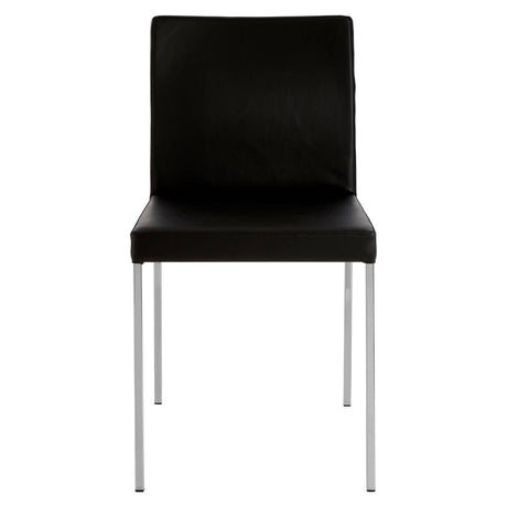 Chic Black Leather Chairs