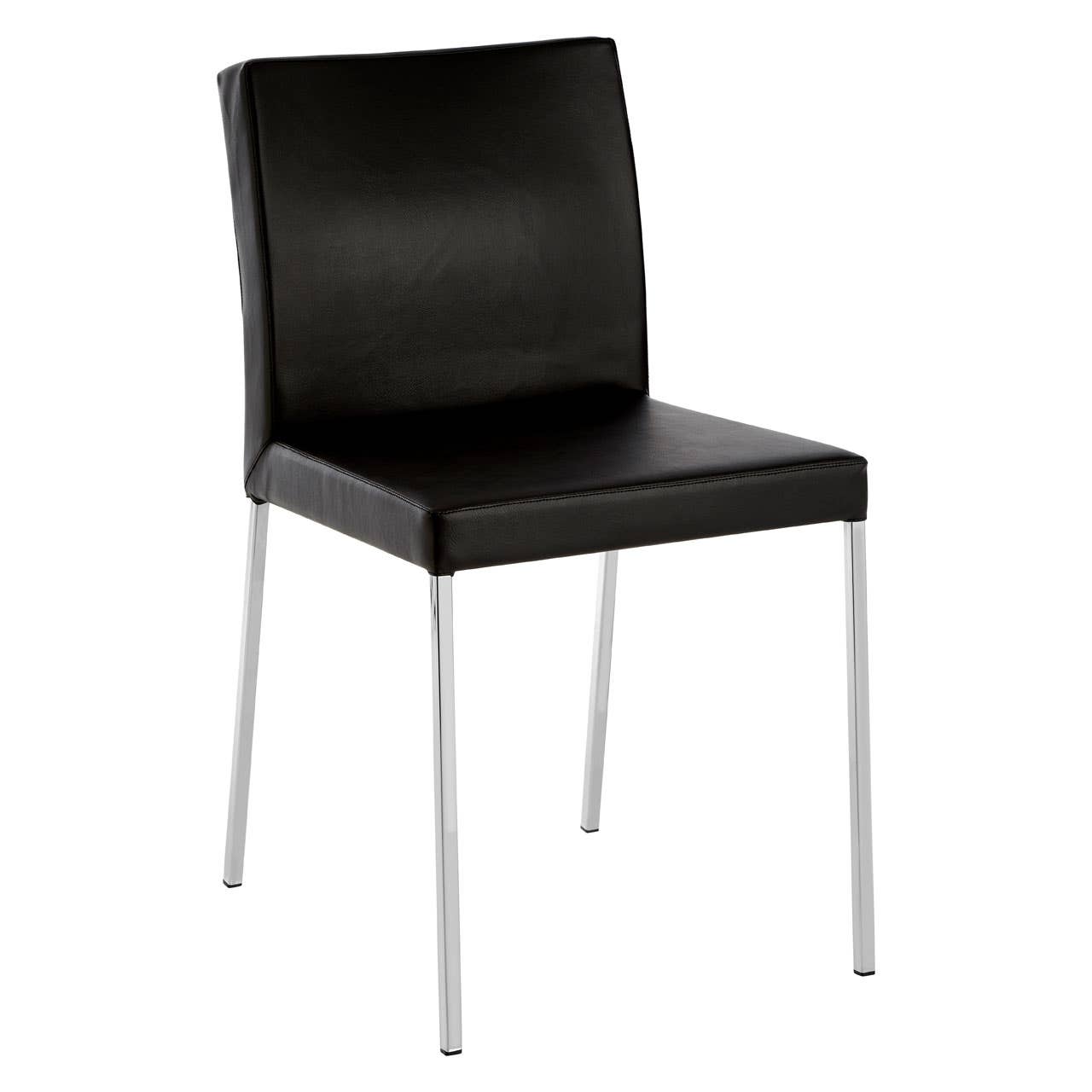 Chic Black Leather Chairs