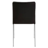 Chic Black Leather Chairs