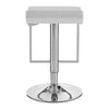 Sleek White Gas Lift Stool