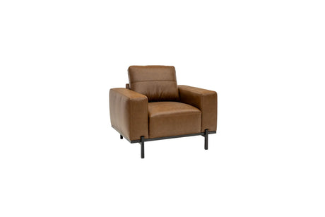 Remi Pu Armchair - Aged Tan