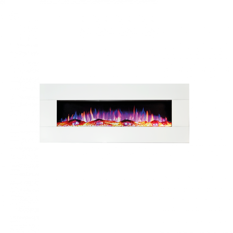 Ezee Glow Mini Zara 42" White Electric Fire