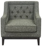Forest green armchair with buttoned backrest | Home Centre Direct UK