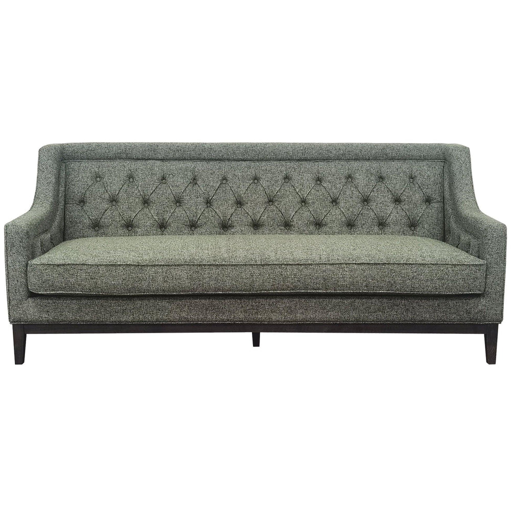 Forest green buttoned sofa with elegant tufting | Home Centre Direct UK