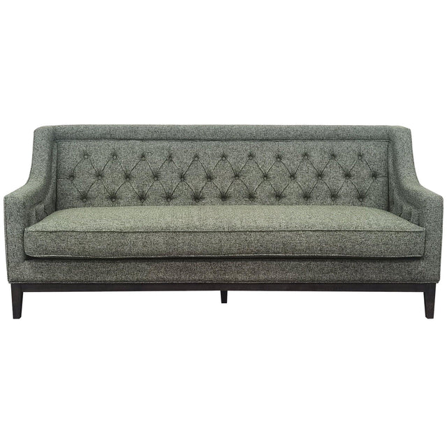 Forest green buttoned sofa with elegant tufting | Home Centre Direct UK