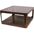 Bronze metal square coffee table with glass top | Home Centre Direct UK