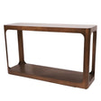Bronze metal console table with sleek glass top | Home Centre Direct UK