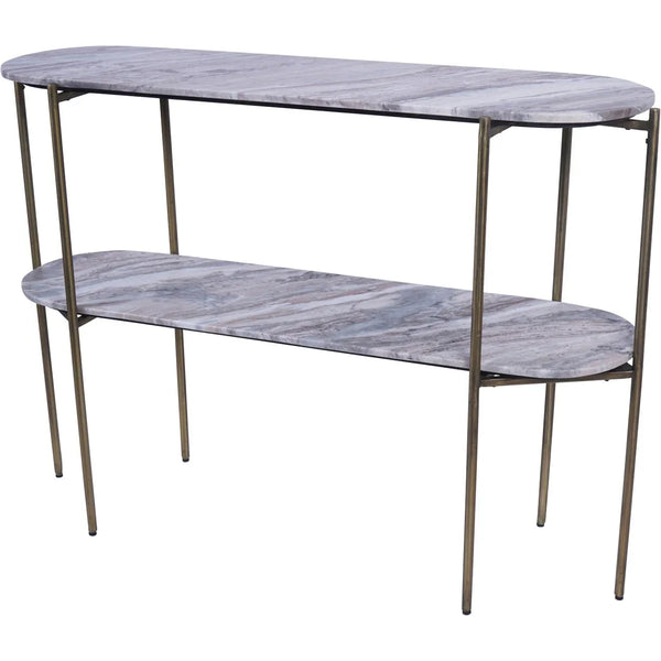 Grey marble console table with brass legs | Home Centre Direct UK