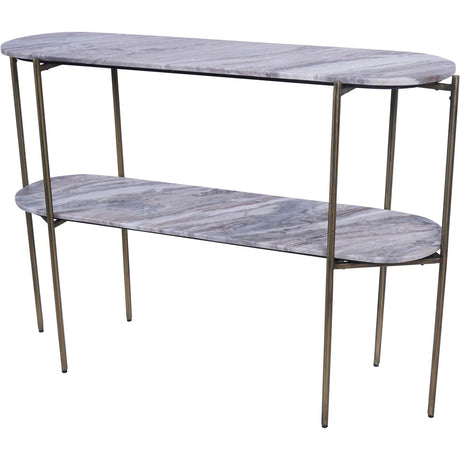 Grey marble console table with brass legs | Home Centre Direct UK