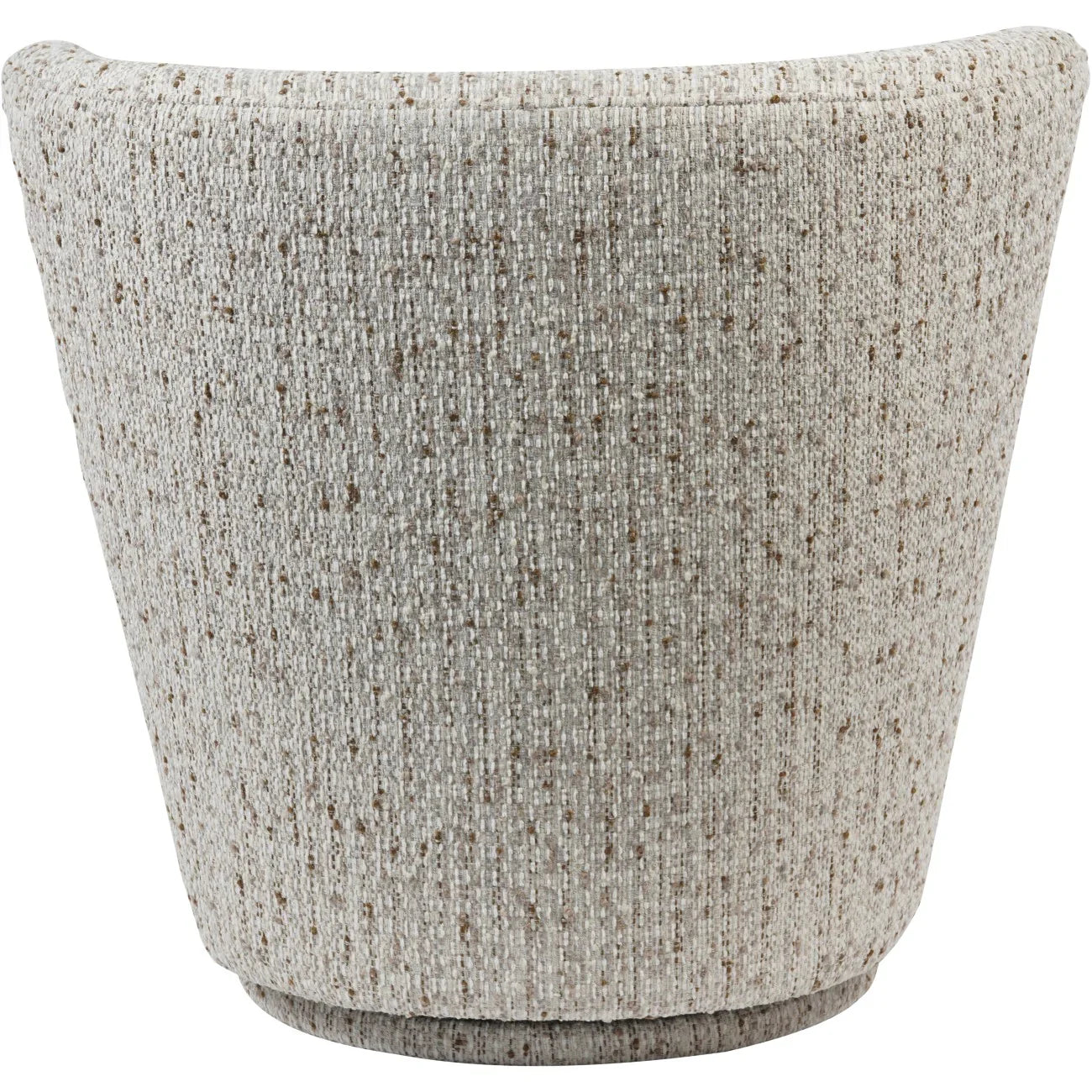 Natural slub fabric chair back with textured detail