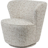 Natural slub swivel chair with textured fabric | Home Centre Direct UK