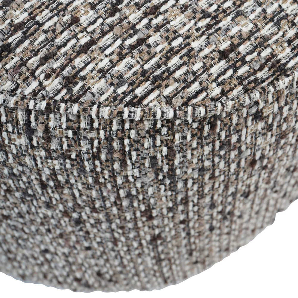 Mocha chair fabric displaying detailed slub texture pattern.