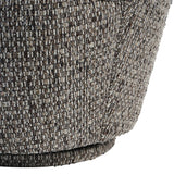 Mocha chair base with textured slub fabric detail