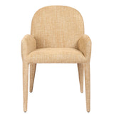Wheat upholstered dining chair with curved arms | Home Centre Direct UK