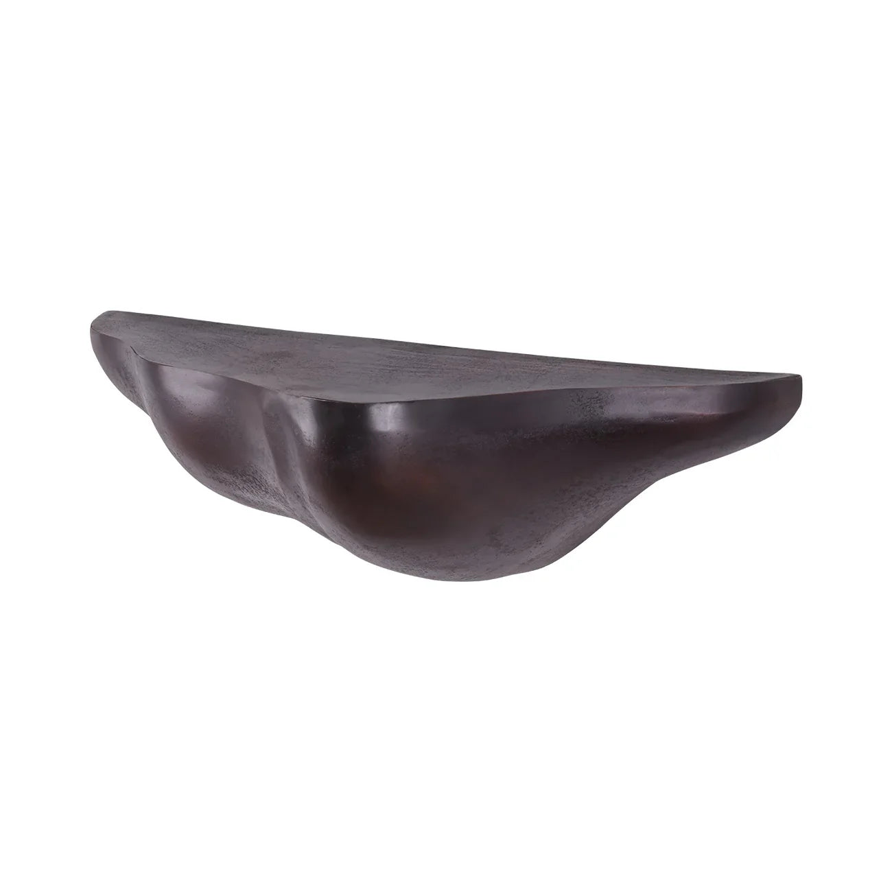 Bronze aluminium shelf with a sculpted design | Home Centre Direct UK