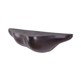 Bronze aluminium shelf with a sculpted design | Home Centre Direct UK