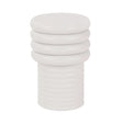 White round side table with stacked ring design | Home Centre Direct UK