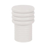 White round side table with stacked ring design | Home Centre Direct UK